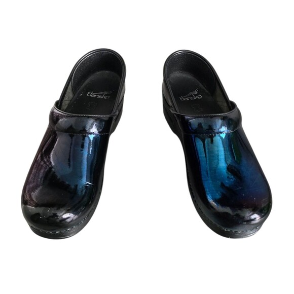 Dansko Professional Clogs Womens US Size 6.5 - 7  EU Size 37 Petro Patent - Picture 1 of 10